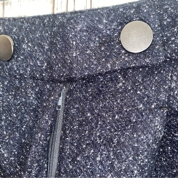 NWT ModCloth Decisions, Decisions Navy Blue Tweed High Rise Wide Leg Pants - Picture 9 of 9